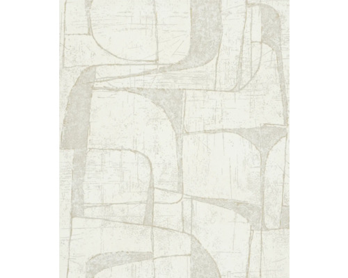 Papier peint intissé 82450 Leyla abstrait beige Papier peint à motif abstrait pour la décoration murale