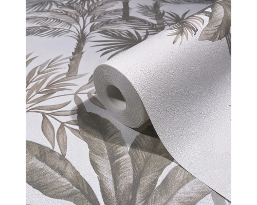 Rouleau de papier peint avec motif de palmiers