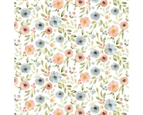 Tischdecke Noblessa Schnitt Berry Rose 110x140 cm Blumenmuster mit Rosen und Blättern