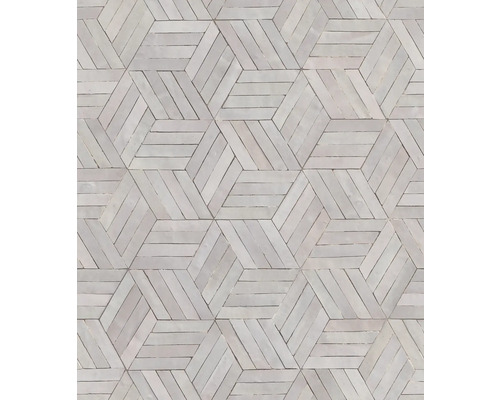 Vliestapete 89003 Leyla Geometrisch Stein-Optik grau lila