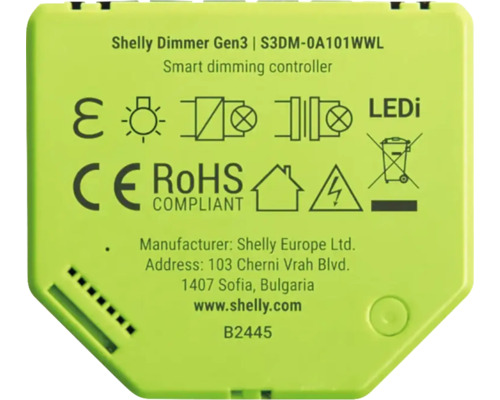 Shelly Dimmer Gen3 intelligenter Dimmregler