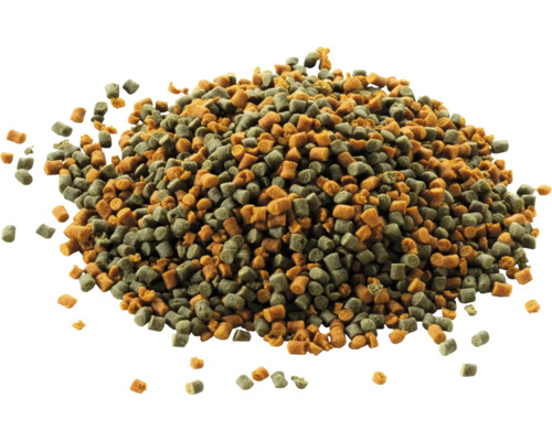 Pile de granulés pour poissons