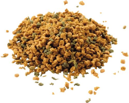 Haufen Fischfuttergranulat