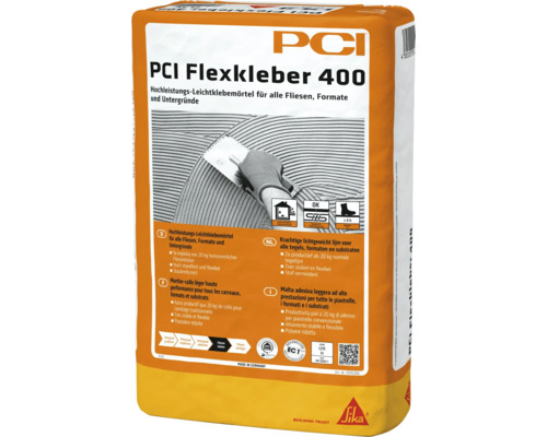 Colle flexible PCI Periplan® 400 15 kg PCI Flexkleber 400 en sac
