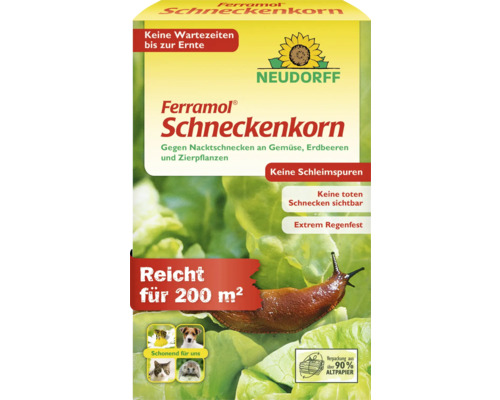 Ferramol Schneckenkorn Packung zur Schneckenbekämpfung