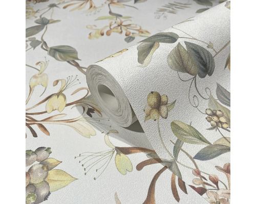 Tapetenrolle mit Blütenmuster