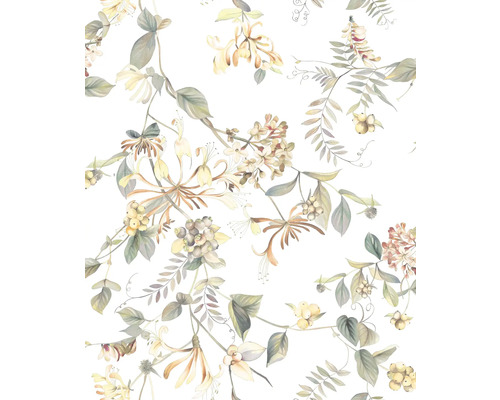 Blumenmuster mit Blättern und Blüten