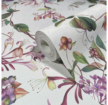 Tapetenrolle mit Blumenmuster