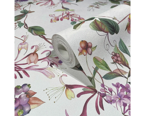 Tapetenrolle mit Blumenmuster