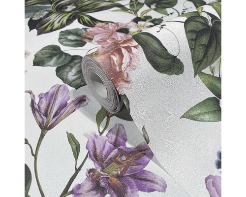 Tapetenrolle mit Blumenmuster