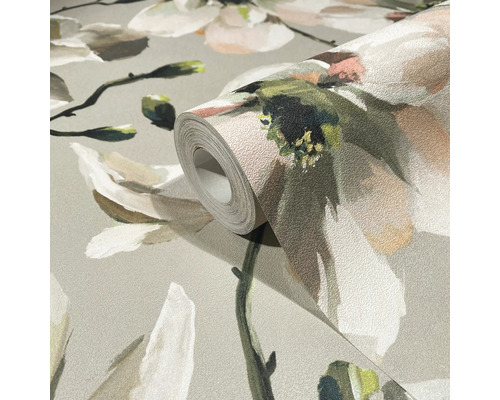 Rouleau de papier peint à motifs floraux