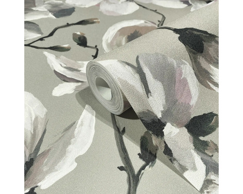 Tapetenrolle mit Blütenmuster