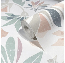 Tapetenrolle mit floralem Muster