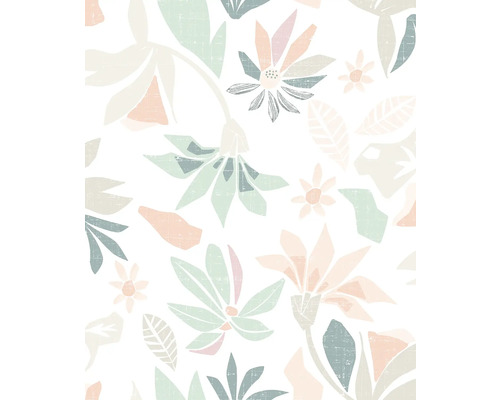 Tapete mit abstraktem Blumenmuster