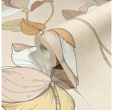 Rouleau de papier peint à motifs avec motif floral