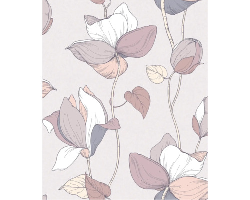 Blumentapete mit Blütenmotiven