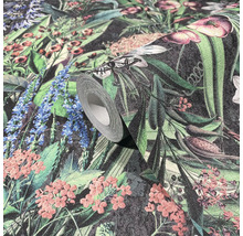 Rolle der floralen Tapete mit Vogelmotiven