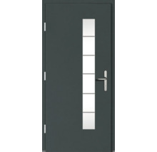 Porte d''entrée avec insert en verre et poignée