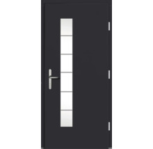 Porte d''entrée avec insert en verre et poignée
