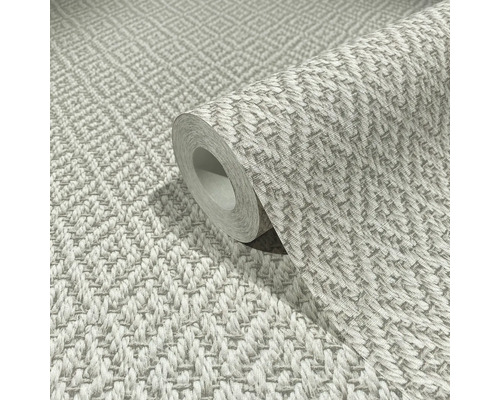 Rouleau de papier peint avec motif tissé