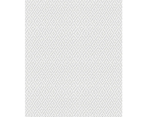 Vliestapete 47489 Flora Textil-optik grau weiß Nahaufnahme eines Teppichs mit Fischgrätenmuster
