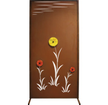 Raumteiler mit Blumenmuster