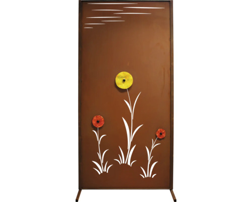 Raumteiler mit Blumenmuster