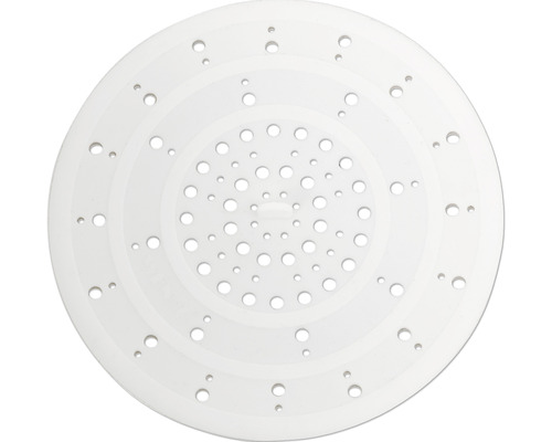 Couvercle d''évacuation blanc avec trous