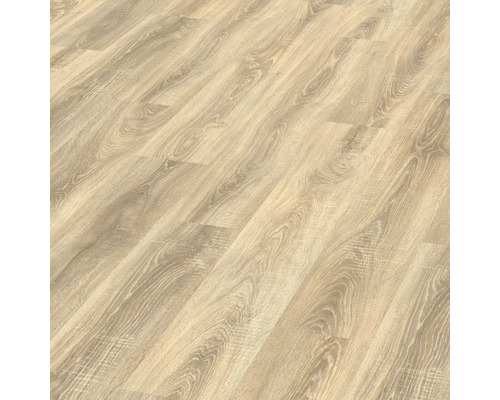 Laminat Nature Sense Bardolino Eiche Landhausdiele 1292 x 193 x 8 mm Nahaufnahme von Laminatboden mit Holzoptik