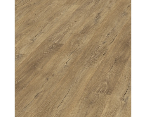 Nahaufnahme eines Laminatbodens mit Holzoptik
