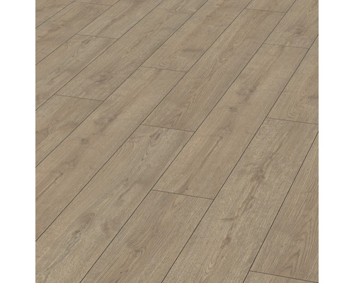 Verlegter Laminatboden mit Holzoptik
