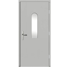 Porte en acier avec poignée de porte et judas