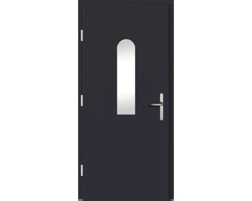 Tür mit Glasausschnitt und Türklinke