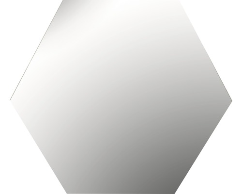 Carreaux de miroir plastique hexagonal 25 cm lot de 4