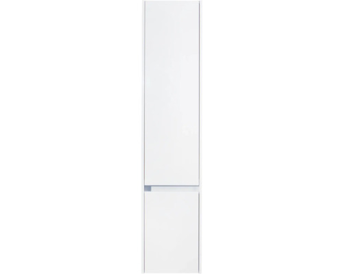 Armoire haute Sanox Dante lxhxp 35 x 160 cm x 35 cm couleur de façade blanc haute brillance Réfrigérateur-congélateur en pose libre