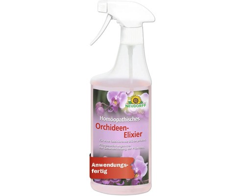 Elixir homéopathique pour orchidées Neudorff 500 ml Élixir homéopathique pour orchidées de Neudorff en flacon pulvérisateur
