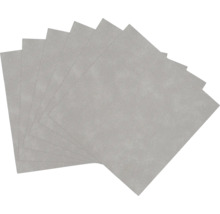 Carrelage mural autocollant Wall Tiles Uni gris clair 15,25 x 15,25 cm 6 pces