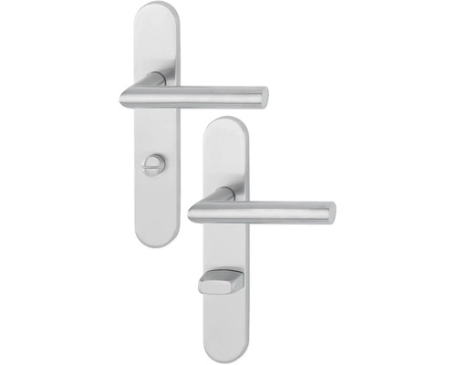 Langschildgarnitur WC AnsaPro Rio Grande Lochabstand 78 mm Edelstahl gebürstet Langschildgarnitur WC AnsaPro Rio Grande Lochabstand 78 mm Edelstahl gebürstet