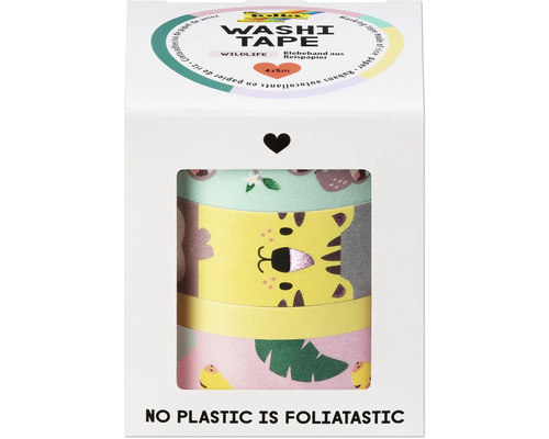 Washi-Tape Hotfoil Wildlife 4x 5 m