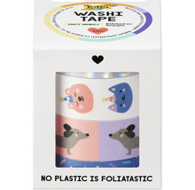 Emballage de ruban washi avec motifs d''animaux