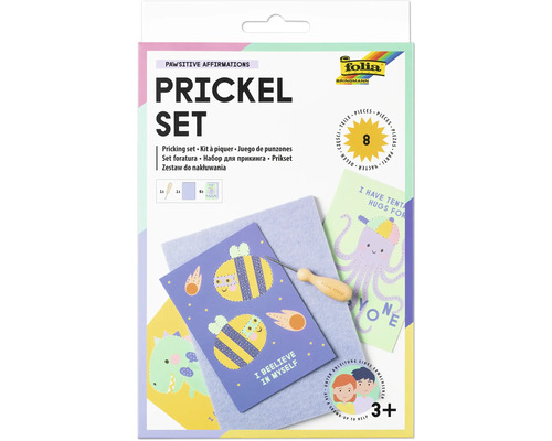 Folia Bringmann Set de picage avec modèles, support en feutre et aiguille à piquer