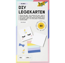 Cartes de paires DIY 6 x 6 cm, 60 pièces