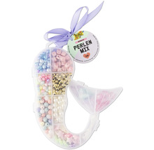Mélange de perles en forme de sirène avec ruban