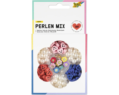 Mélange de perles Happy 160 pces