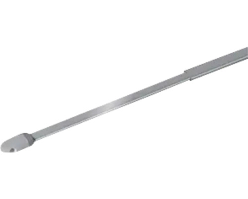 Barre de vitrage télescopique simple argent 100-190 cm Ø 10 mm 2 pces Barre de vitrage télescopique simple argent 100-190 cm Ø 10 mm 2 pces