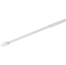 Barre de vitrage télescopique simple blanc 100-190 cm Ø 10 mm 2 pces