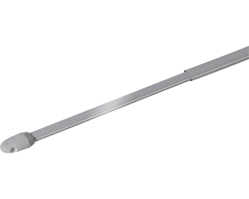 Barre de vitrage télescopique simple argent 40-70 cm Ø 10 mm 2 pces