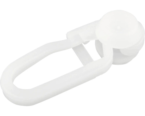 Anneaux coulissants pour rideaux Profilo, Square et All blanc 20 pces Crochet de rideau en plastique