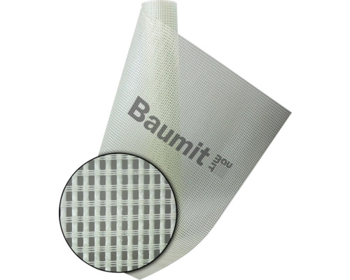 Treillis de renforcement Baumit Strongtex 335 g/m² 6 x 6 mm blanc 25 m x 1 m Treillis de renforcement Baumit Strongtex 335 g/m² 6 x 6 mm blanc 25 m x 1 m