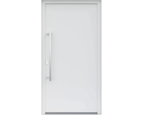 ARON HaustürBasic 3101 Aluminium-Kunststoff-Verbund RAL 9016 verkehrsweiß 1000x2100 mm einseitig flügelüberdeckend DIN Links inkl.Stoßgriffset,Innendrücker in Edelstahl,Profilzylinder mit 3 Schlüsseln ARON HaustürBasic 3101 Aluminium-Kunststoff-Verbund RAL 9016 verkehrsweiß 1000x2100 mm einseitig flügelüberdeckend DIN Links inkl.Stoßgriffset,Innendrücker in Edelstahl,Profilzylinder mit 3 Schlüsseln